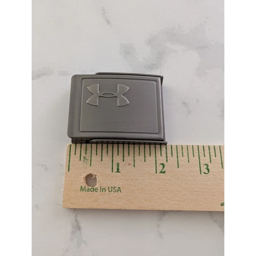 Under Armour Gray Metal Logo Belt Buckle One Size